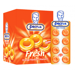 Pectol Fresh Lozenges With Orange Flavour + Vitamin C 8 lozenges